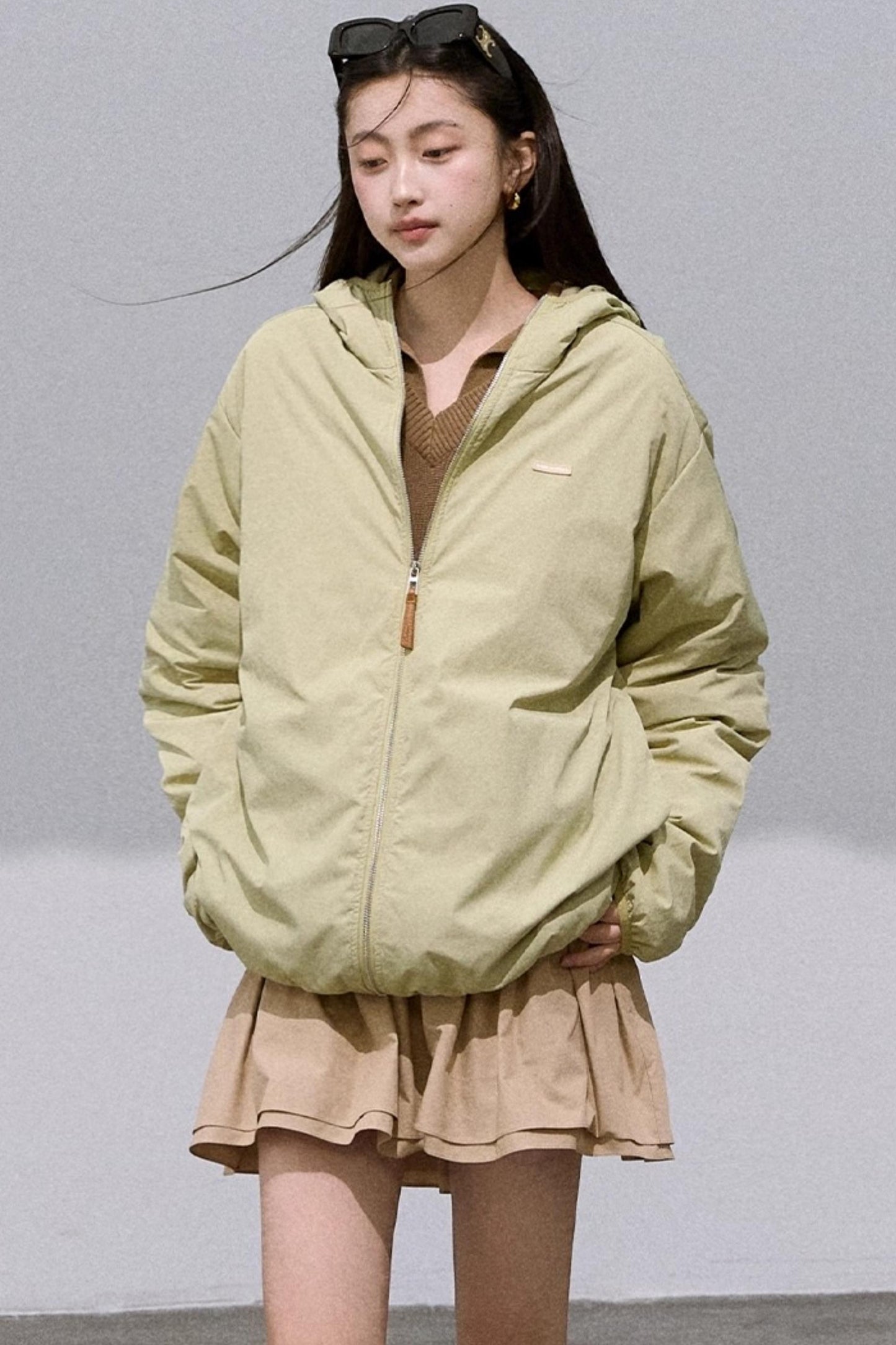 Old Money Leather Label Down Jacket