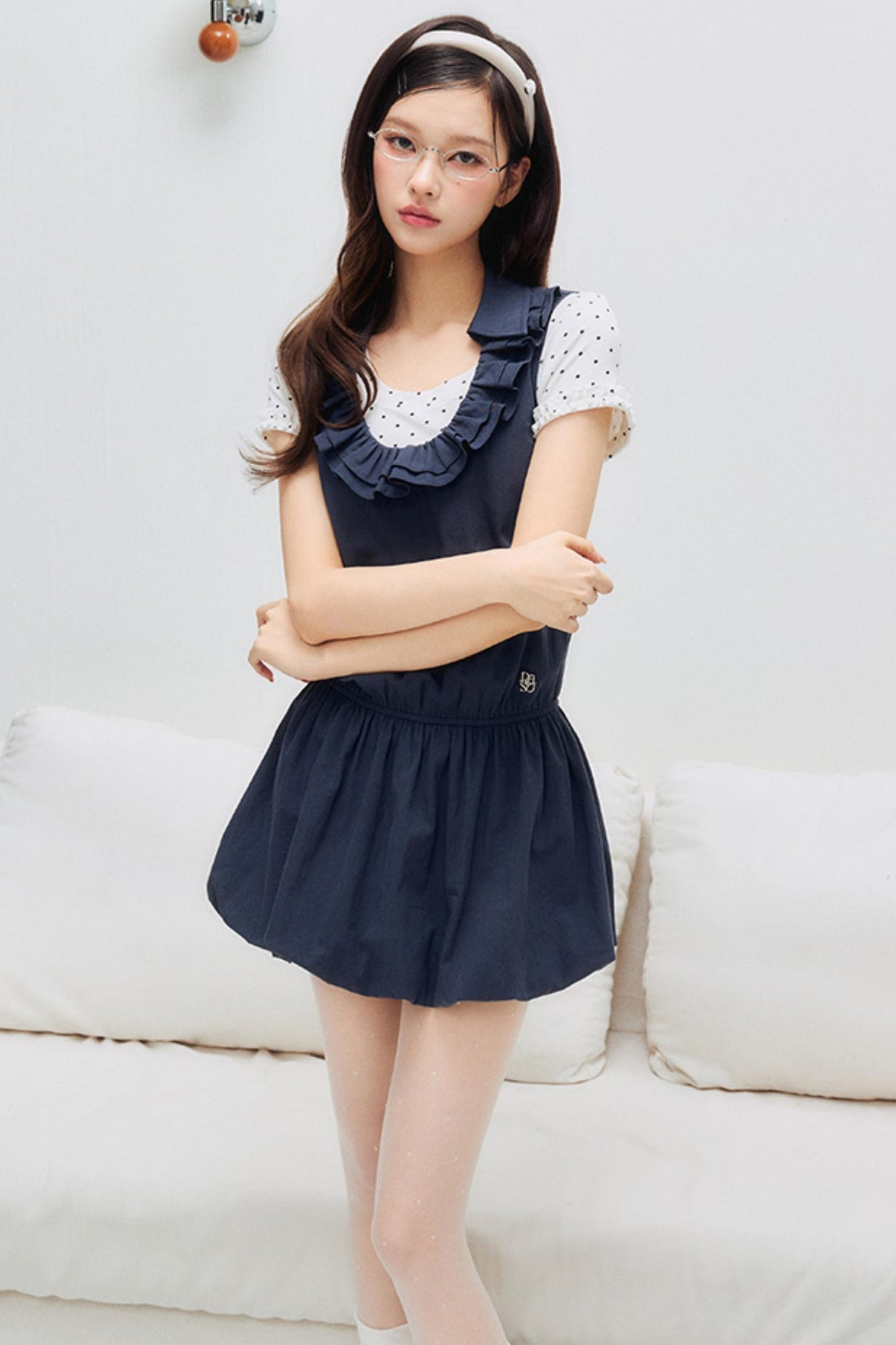 Floral Lace U-Neck Dress