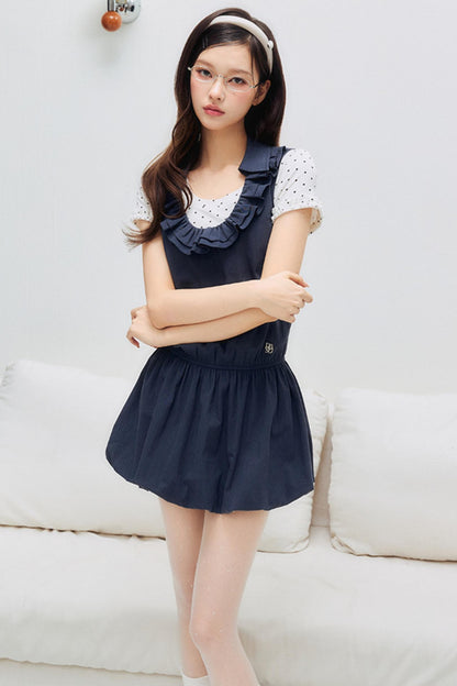 Floral Lace U-Neck Dress