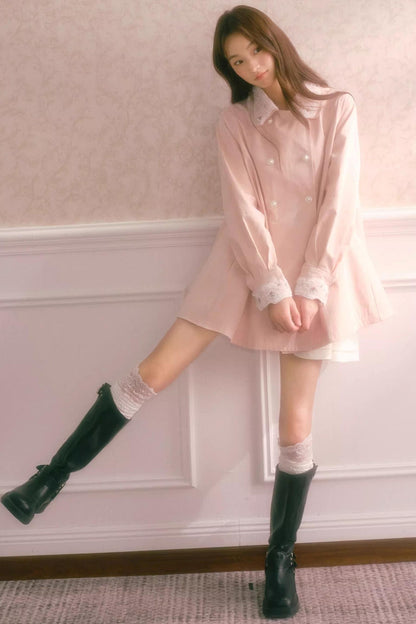 Pink Diamond Swing Coat