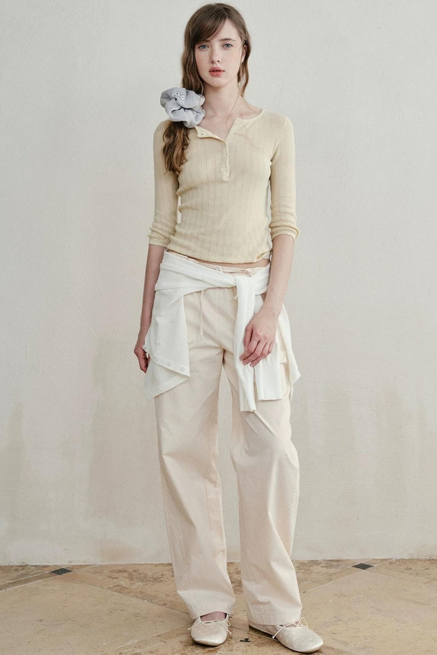 Minimalist Knit Henry Top