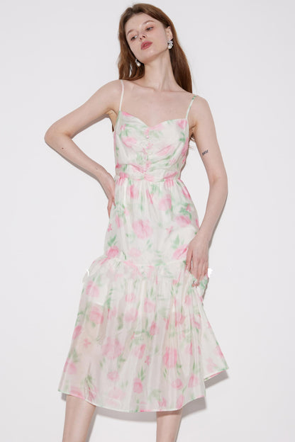 Luxe Copper Halter Dress