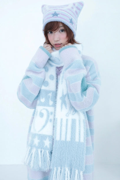 Mink Fringe Reverbial Scarf