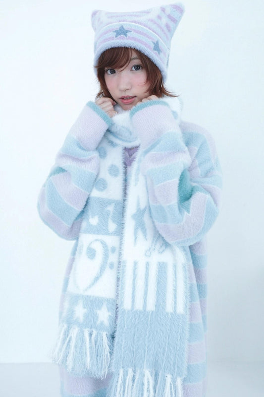 Mink Fringe Reverbial Scarf