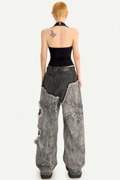Metallic Black Halter Top