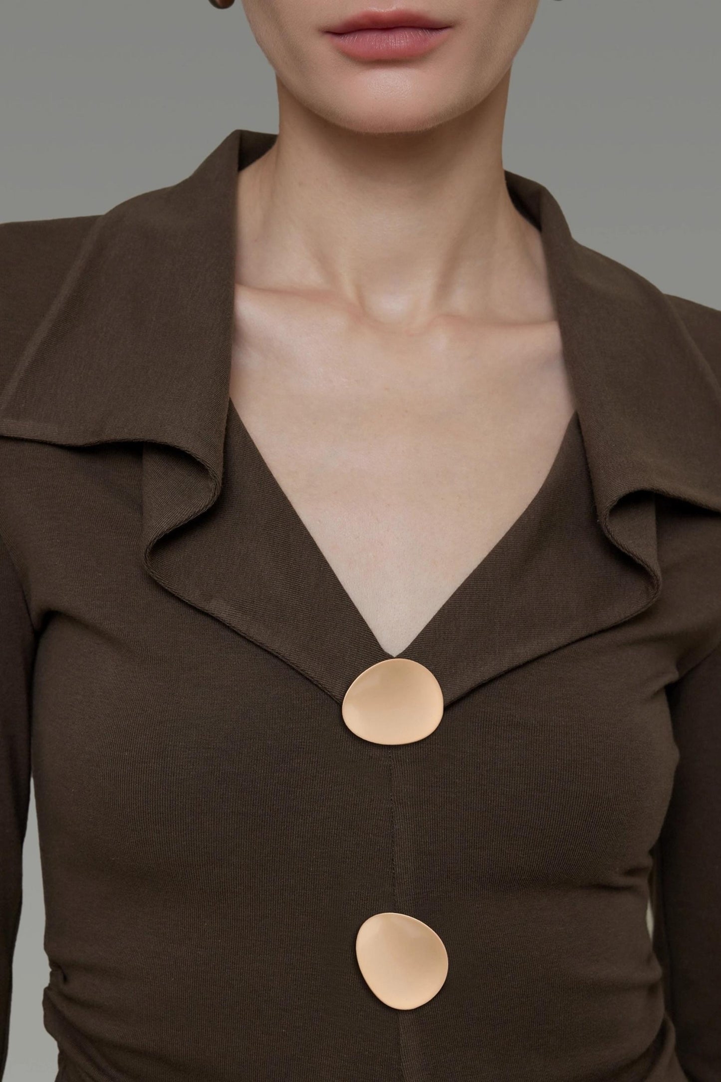 Waist Slimming V-Neck Knitted Sweater