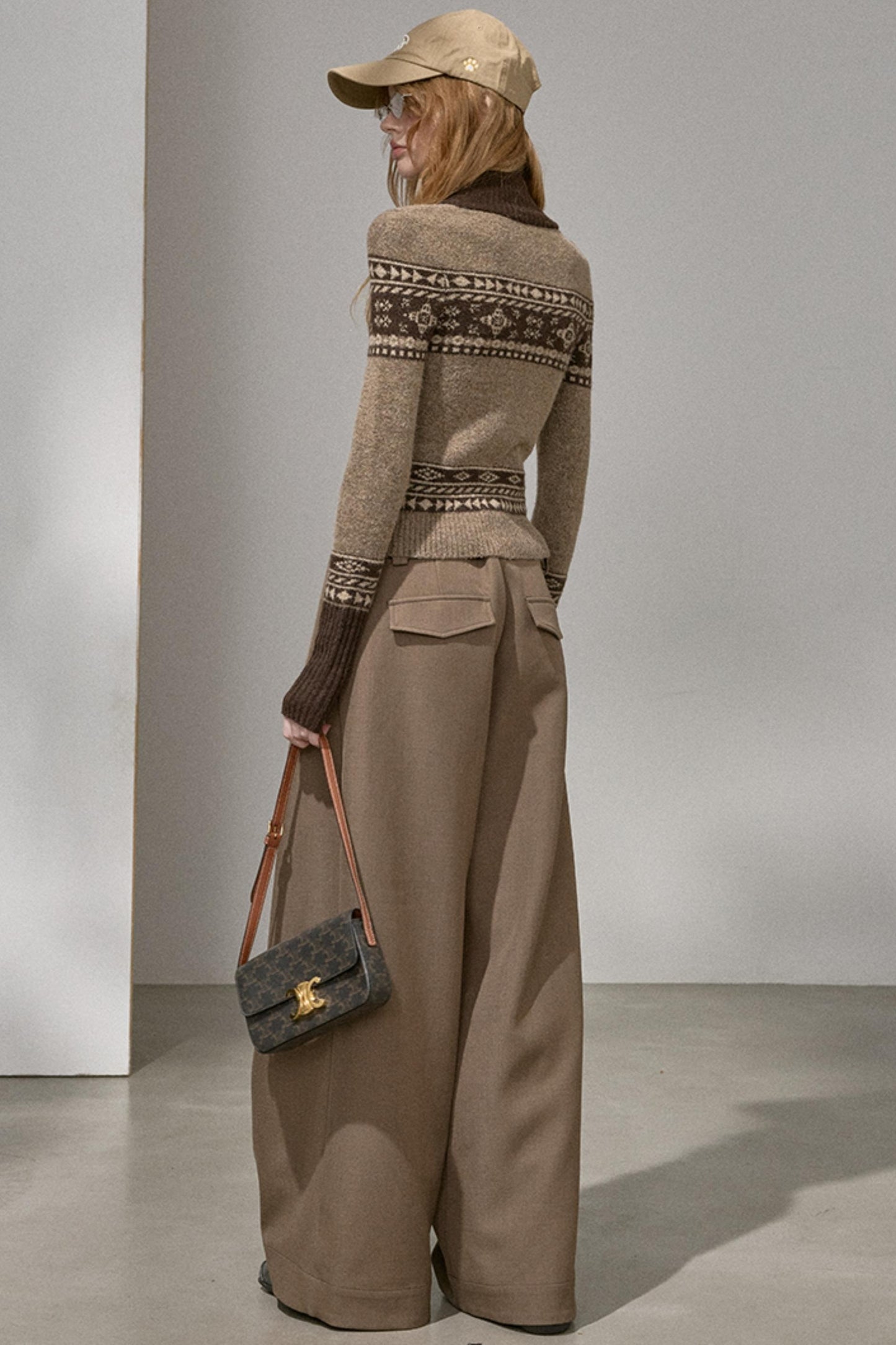 Button Pleated Cargo Pants