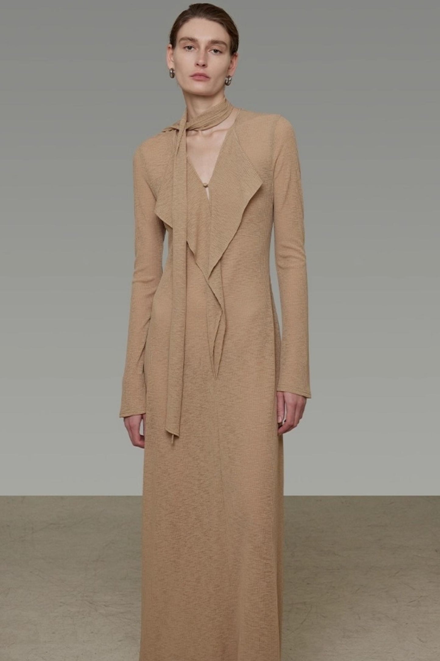 Streamer V-Neck Dress