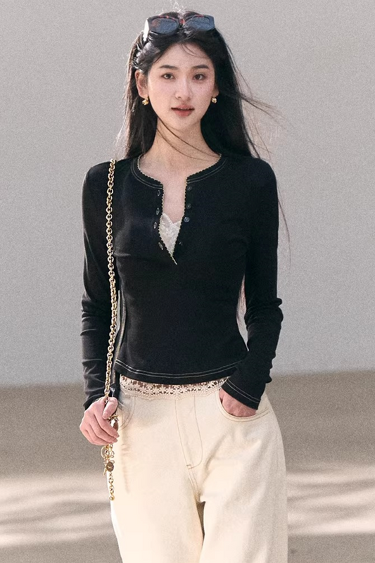 Suspended Moonlight Slim-Fit Top