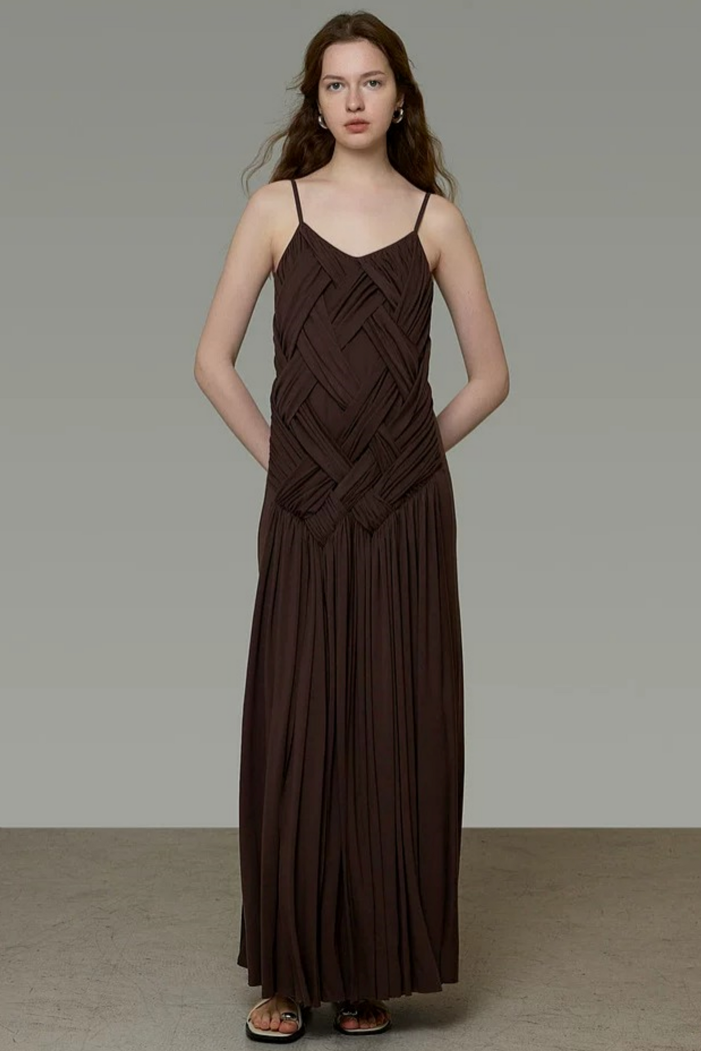French Knit Spaghetti Dress