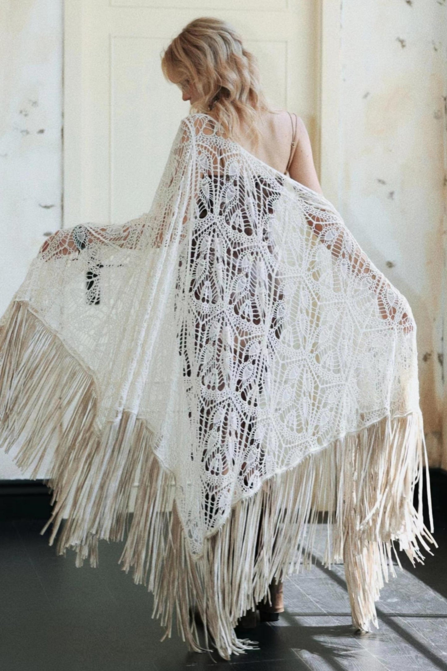 Earthy Tassel Shawl