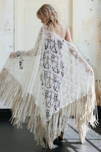 Earthy Tassel Shawl