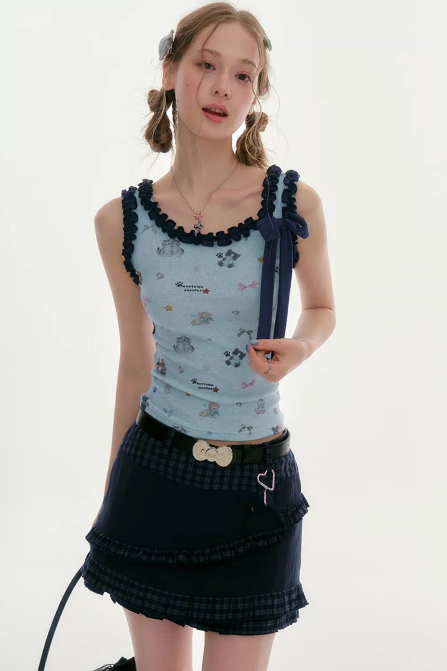 Playful Paradise Ruffled Camisole