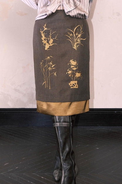 Gentlemans Embroidered Skirt