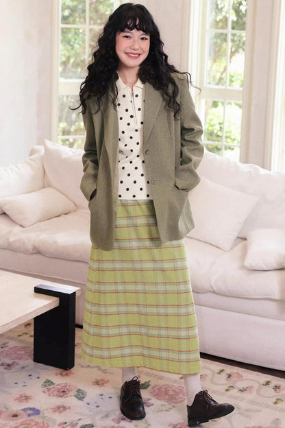 Casual Moss Woolen Suit Jacket