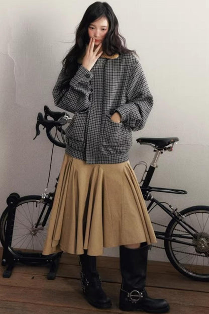 Slanted Edge Irregular Skirt