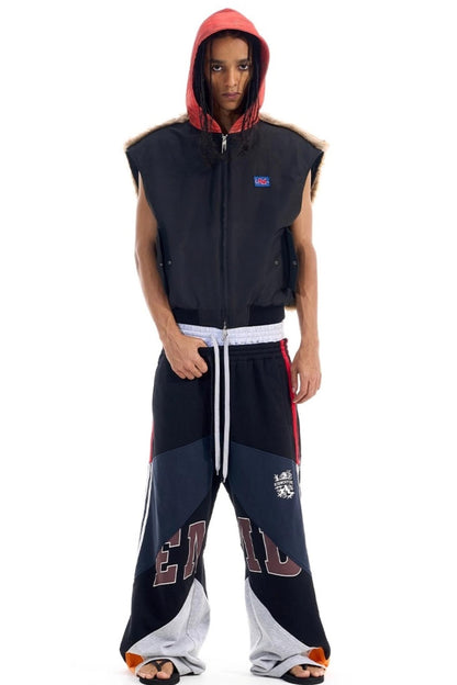 Patchwork Camouflage Hooded Jacket