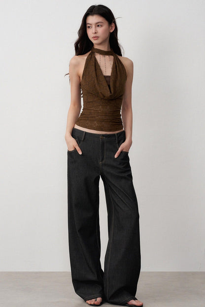 Lightweight Jacquard Swing Camisole