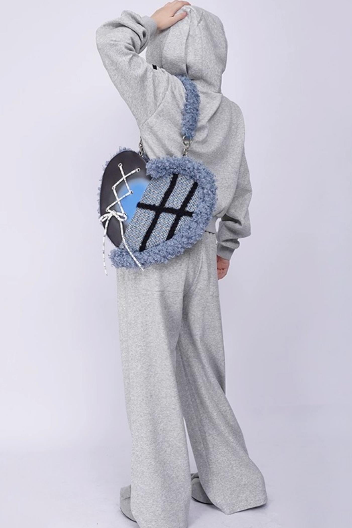 Graffiti Patchwork Heart Bag