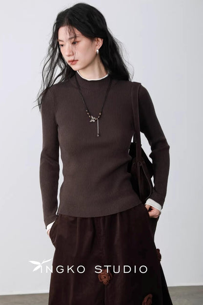 Autumn Leaf Color-Block Sweater