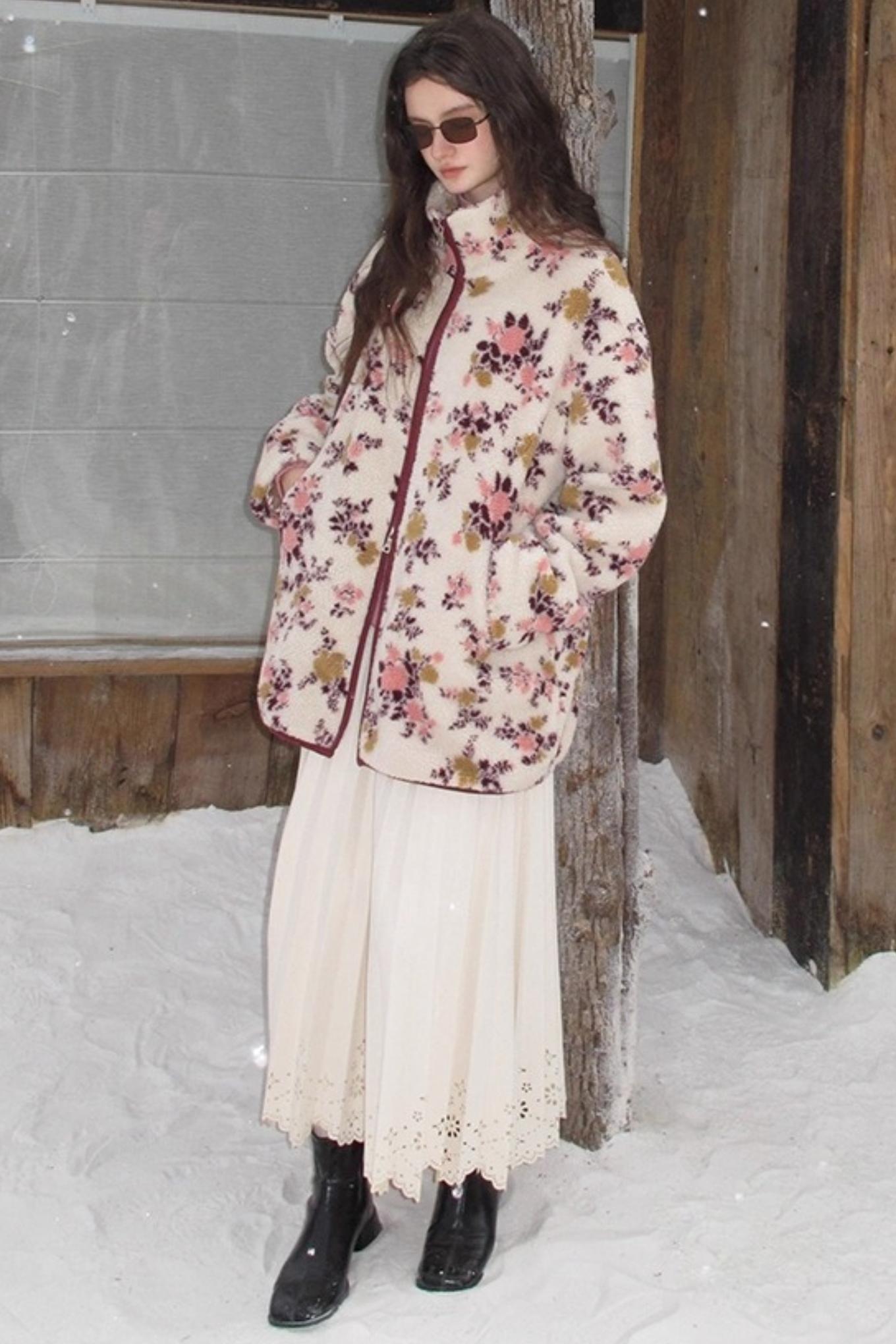 Rin's Poem Pleated Skirt