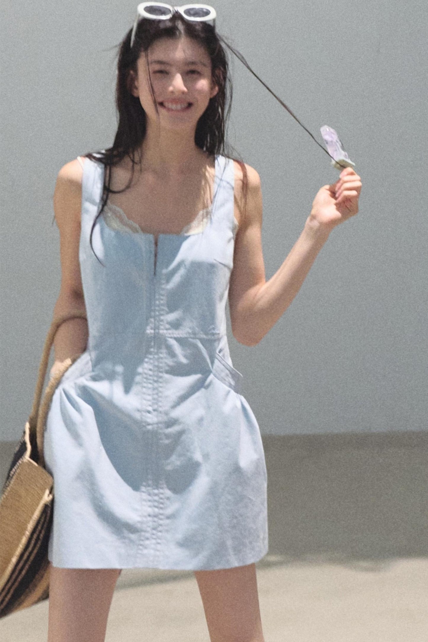 Clear Blue Sky Denim Dress