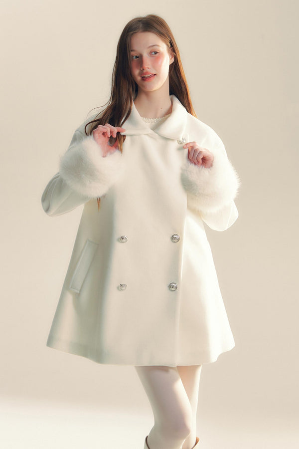 Golden Hues Tweed Coat