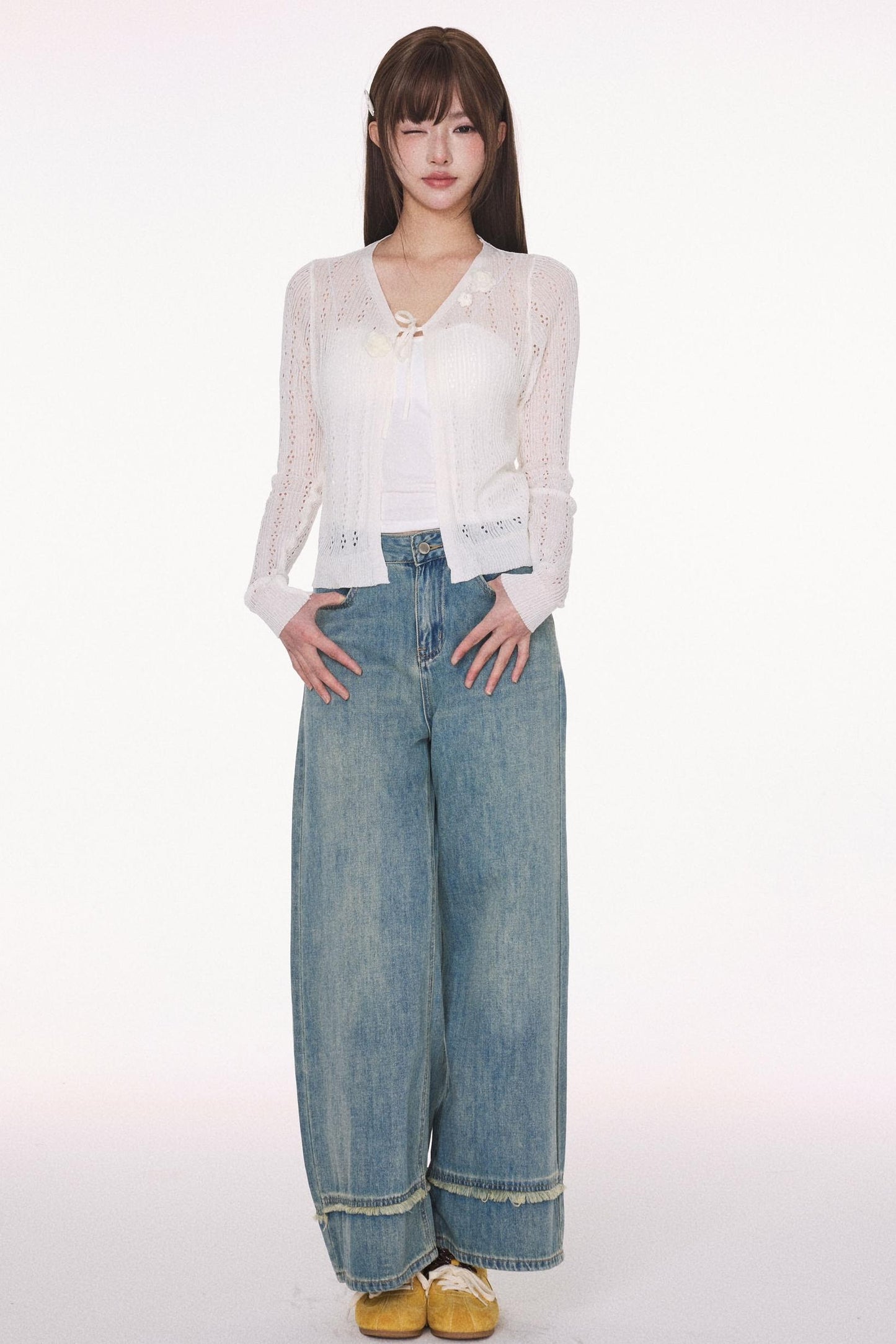 Retro Wash Casual Denim Pants