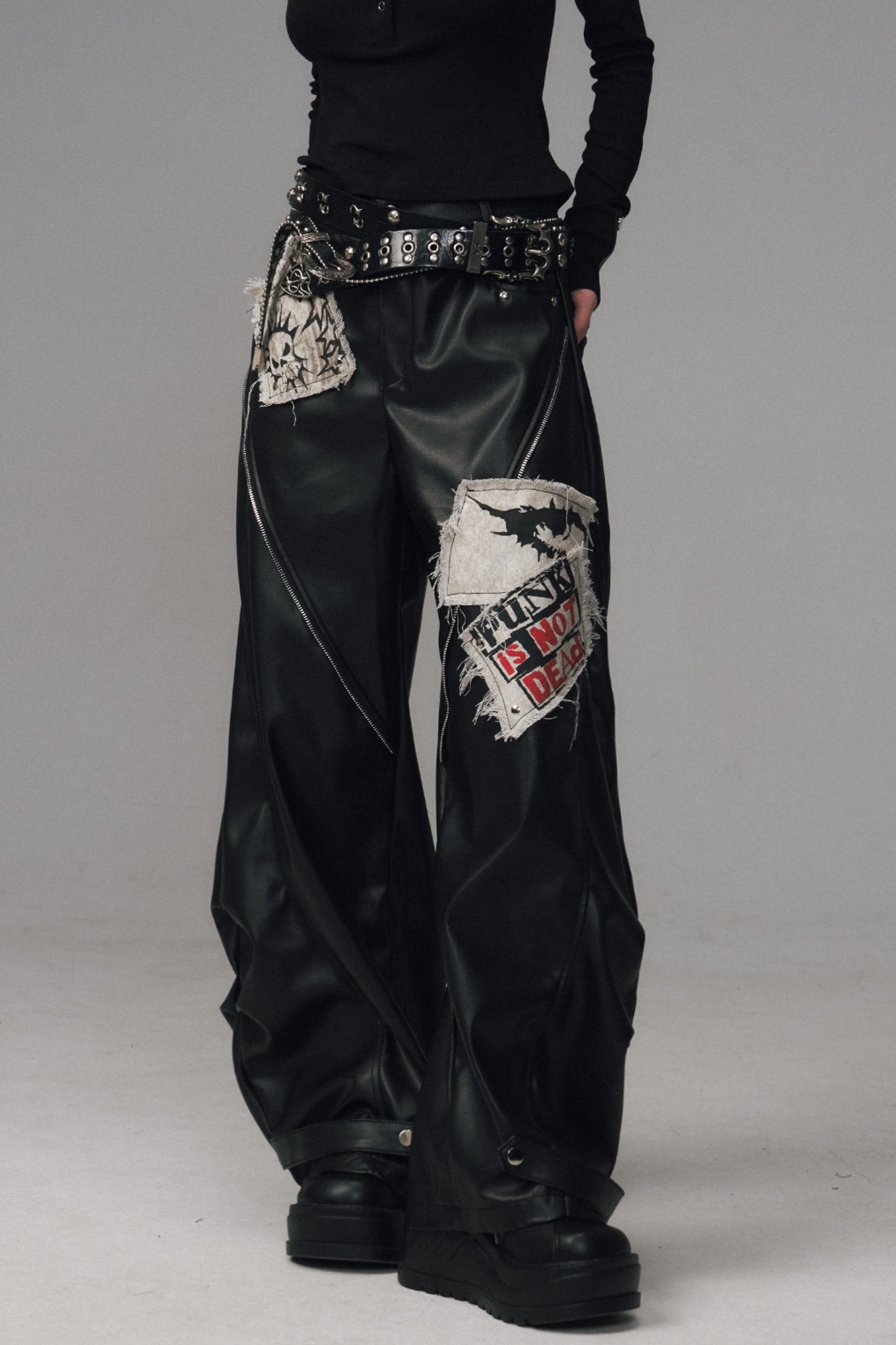 Lost Split Leather Pants