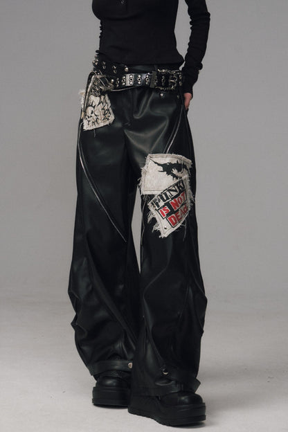 Lost Split Leather Pants