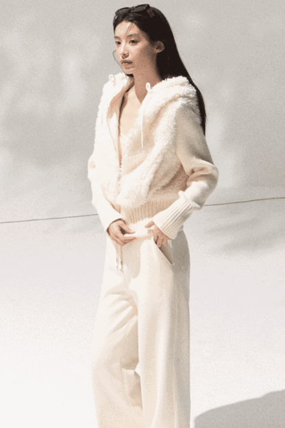 Soft Lambswool Knit Jacket Set-Up