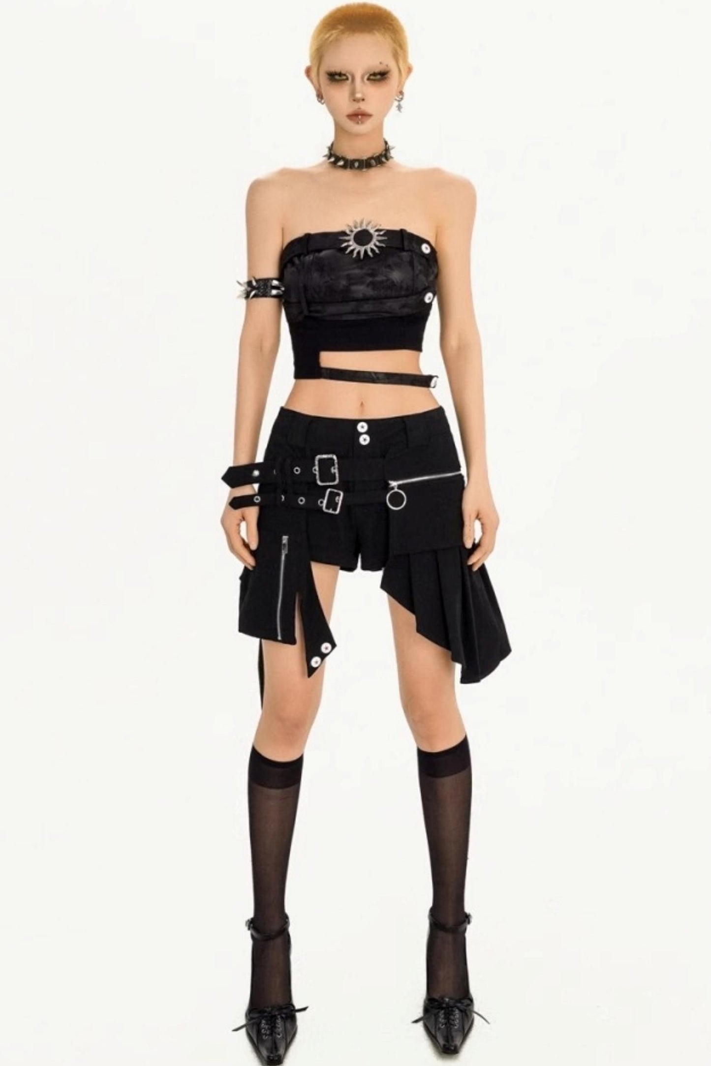 Summer Punk Retro Tube Top