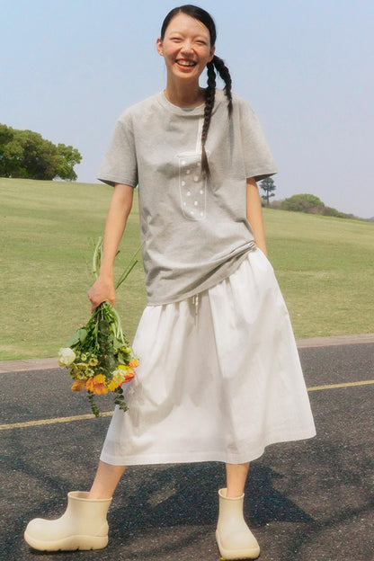 Gray Pearl Milk Tea T-Shirt