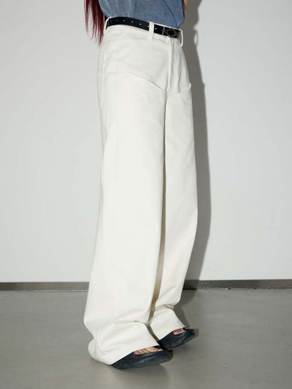 Basic Wide Leg Front Pocket Pants