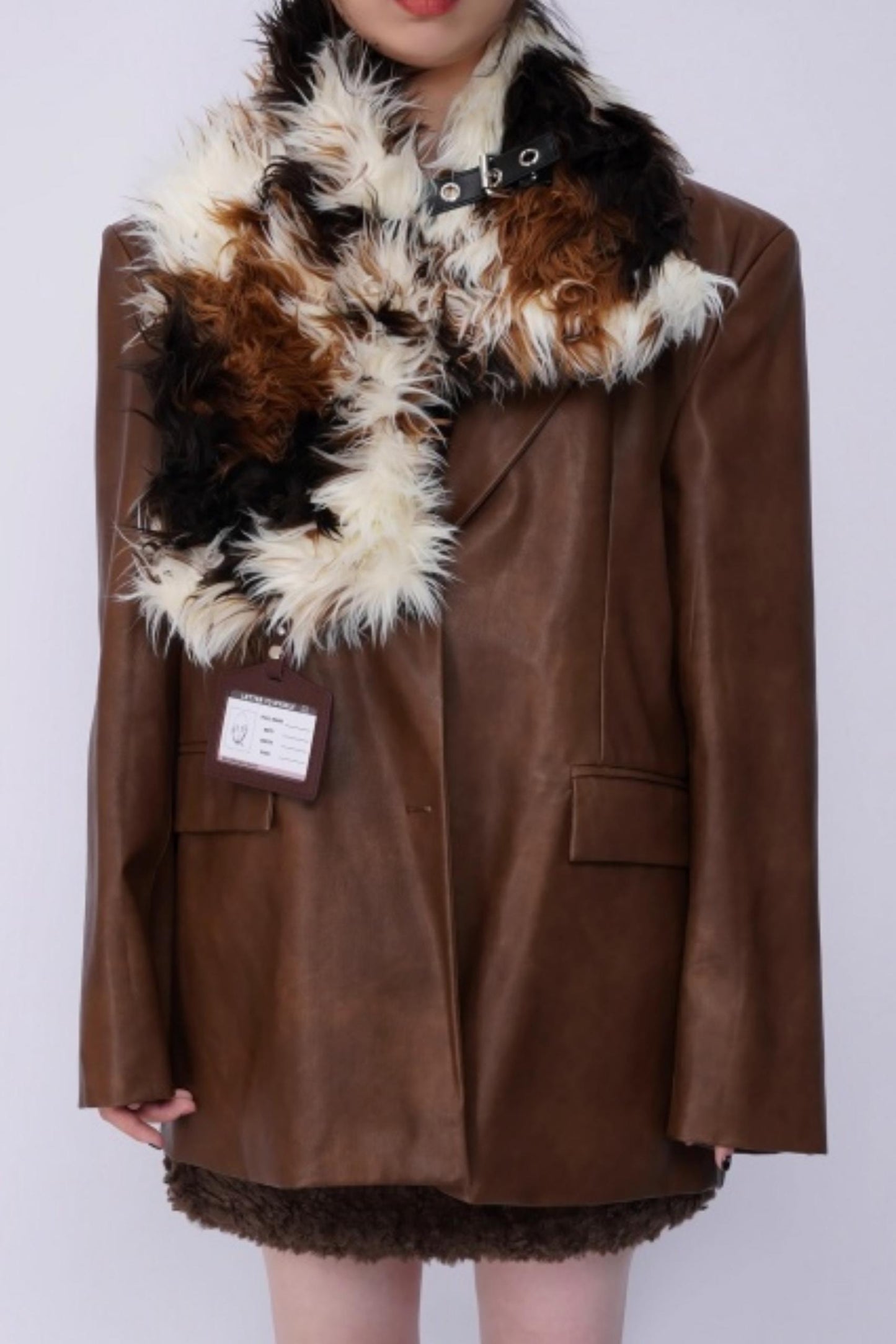 Rebirth Plush Patchwork Scarf