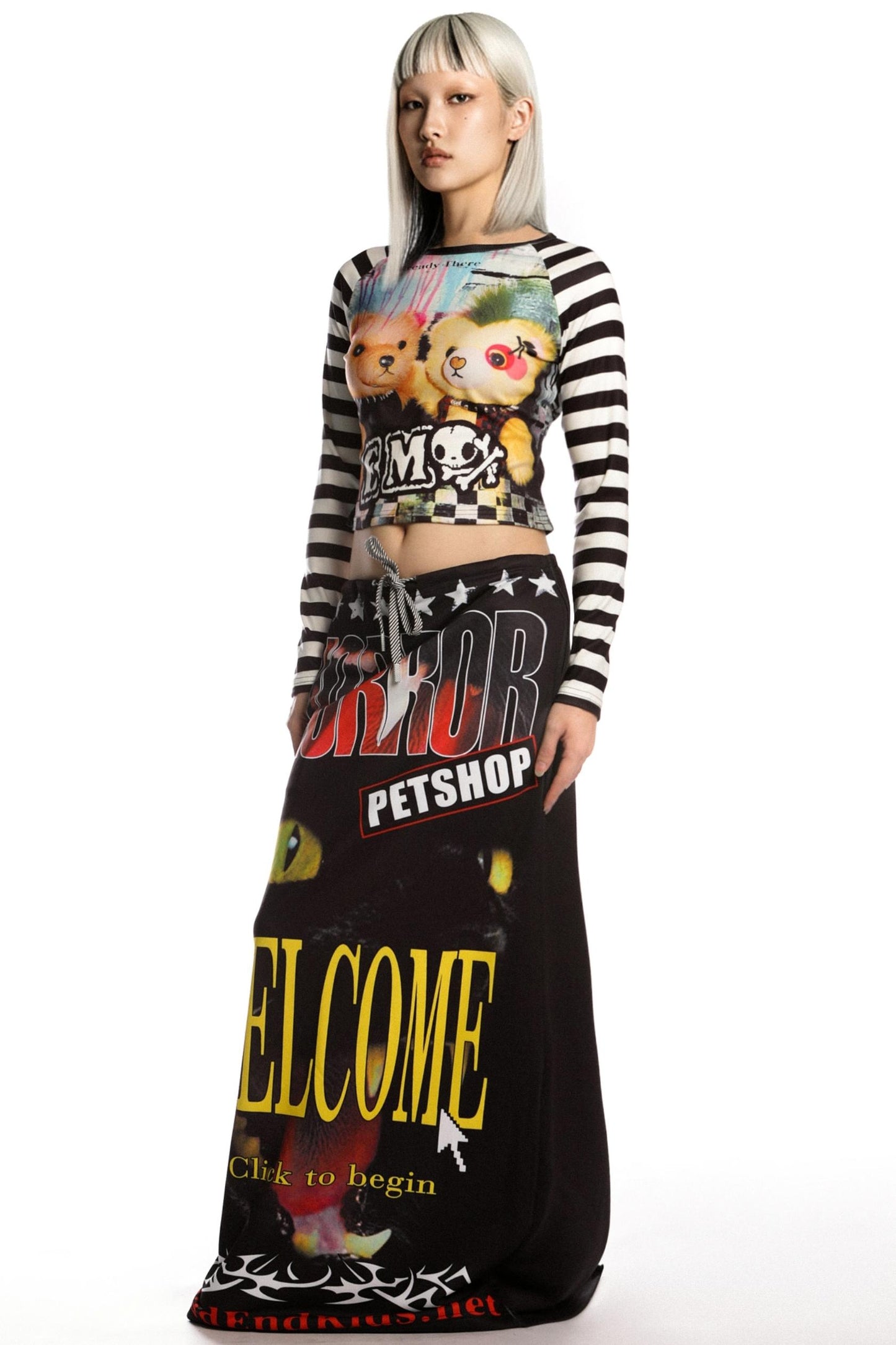 Punk Hot Girl Sweatshirt Skirt