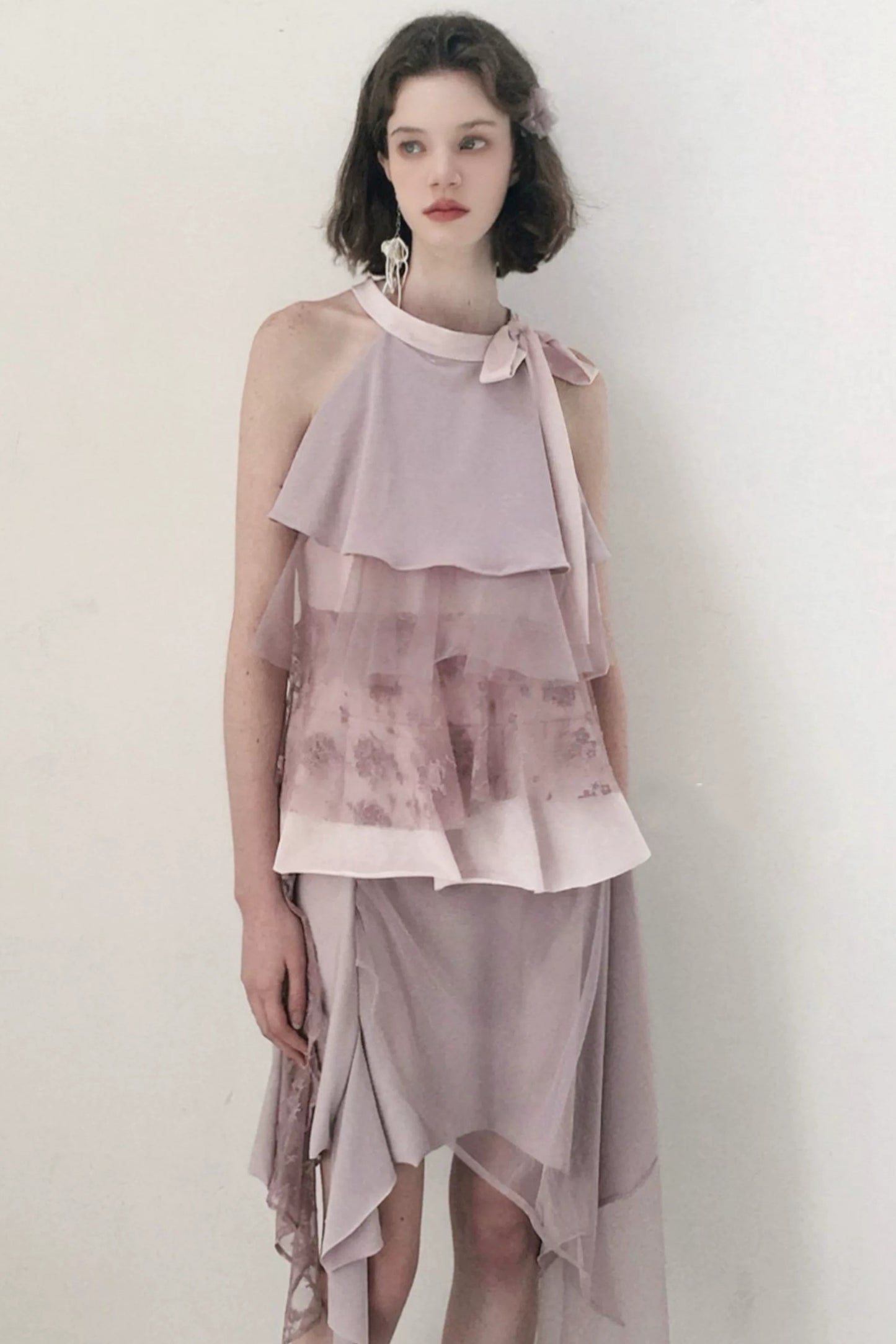 Misty Purple Lace Skirt