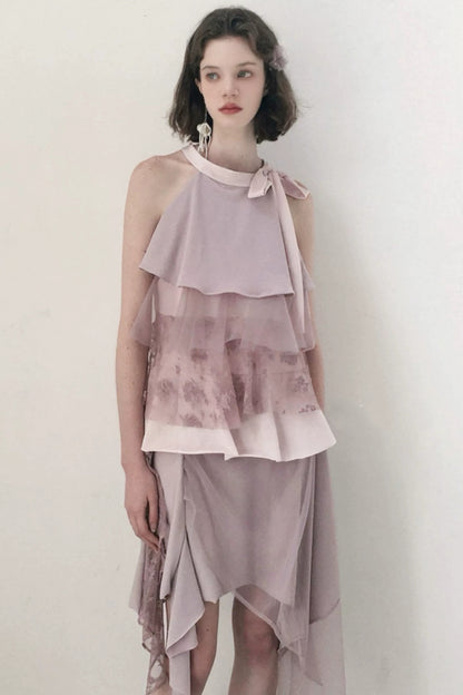 Misty Purple Lace Skirt