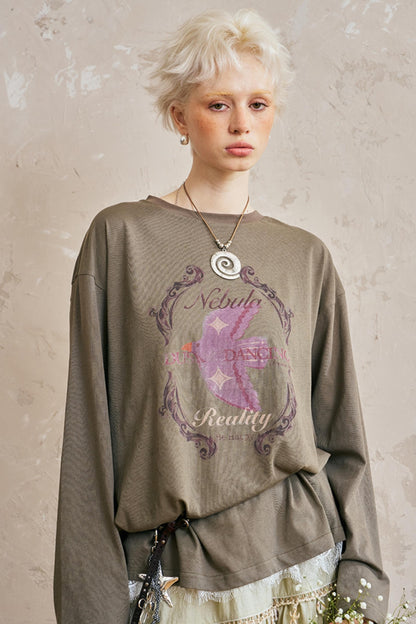 Hien Print Long T-Shirt