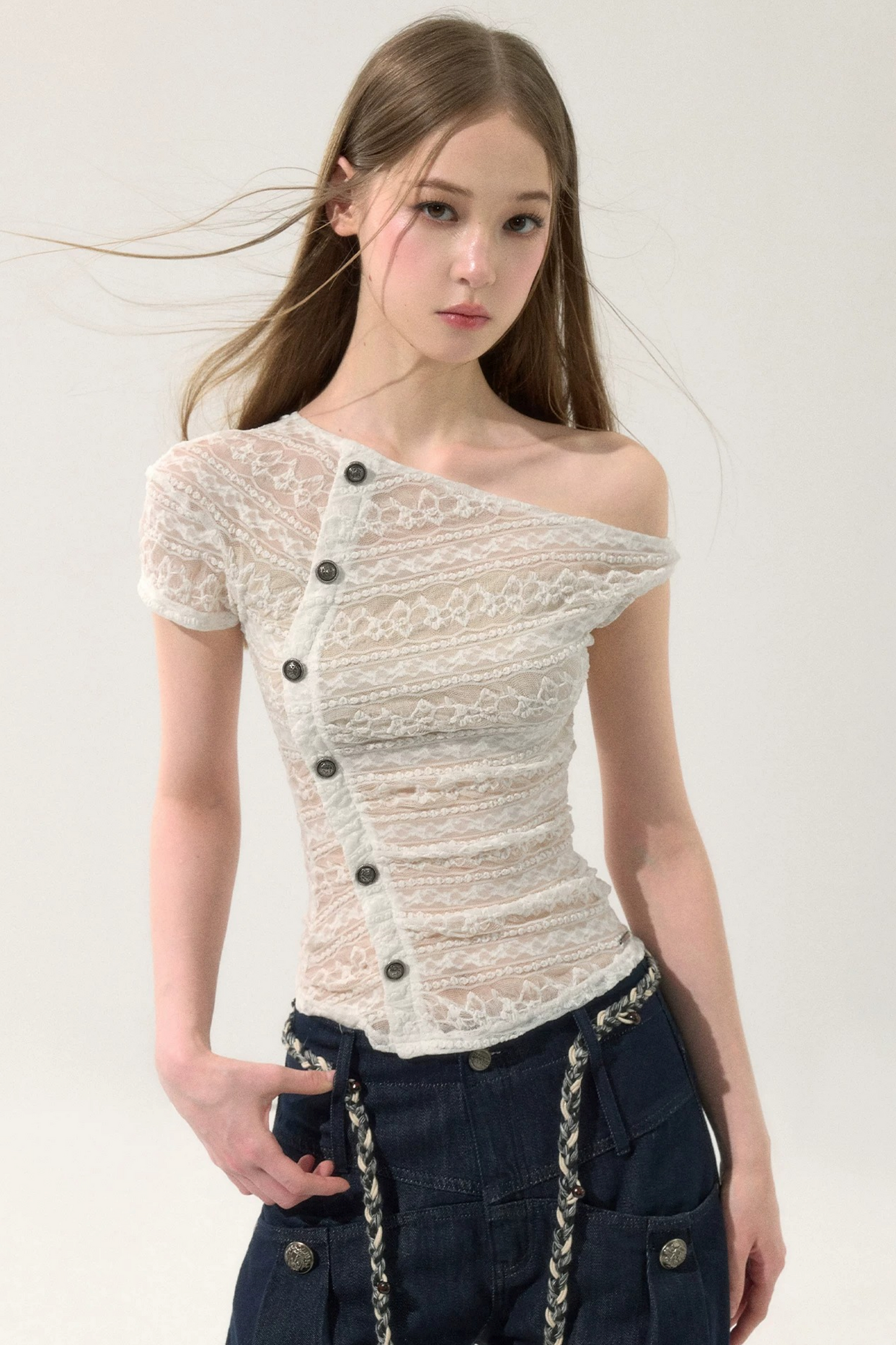 Lace Off-Shoulder Top