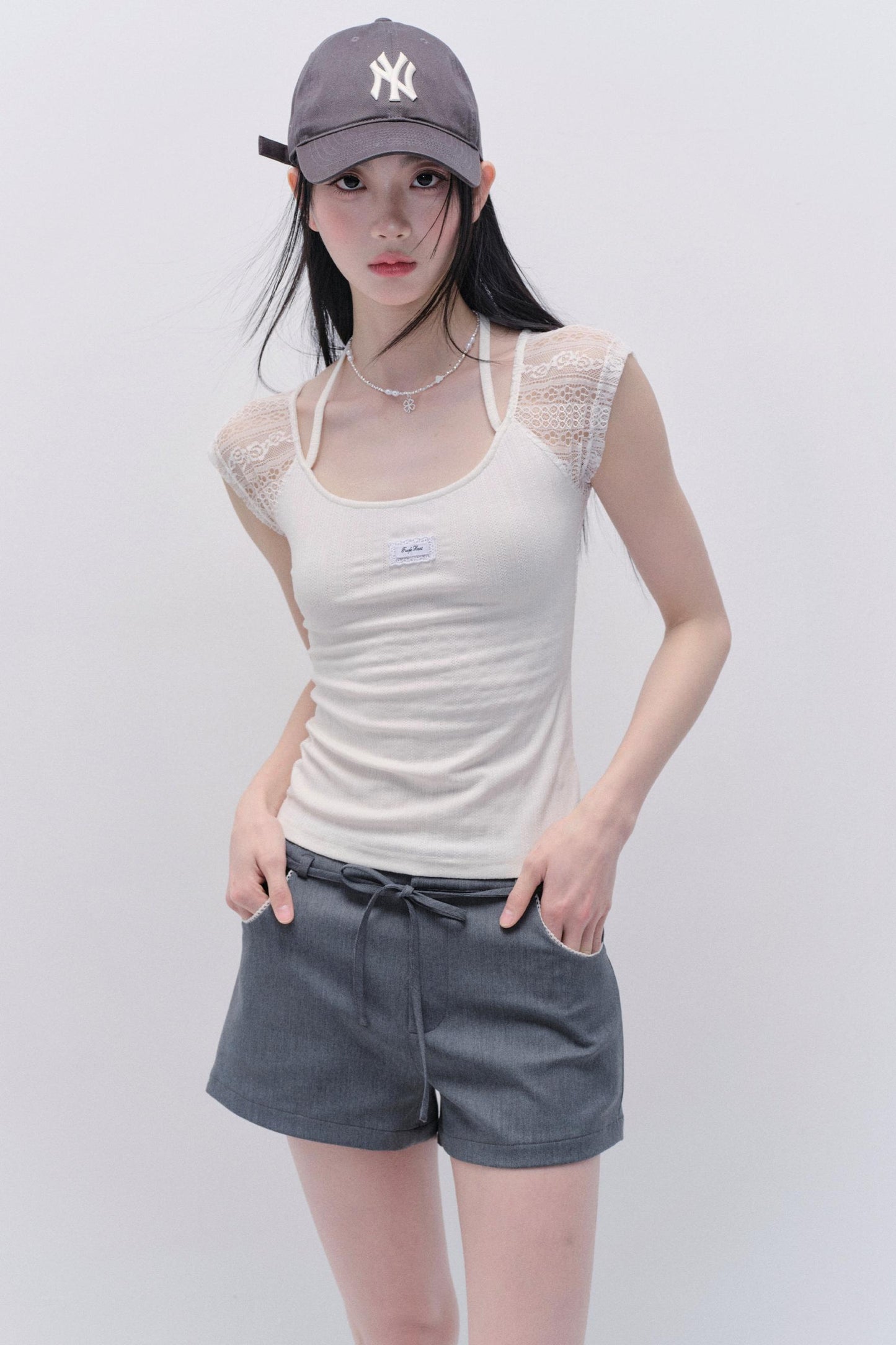 Delicate Lace Patchwork Top