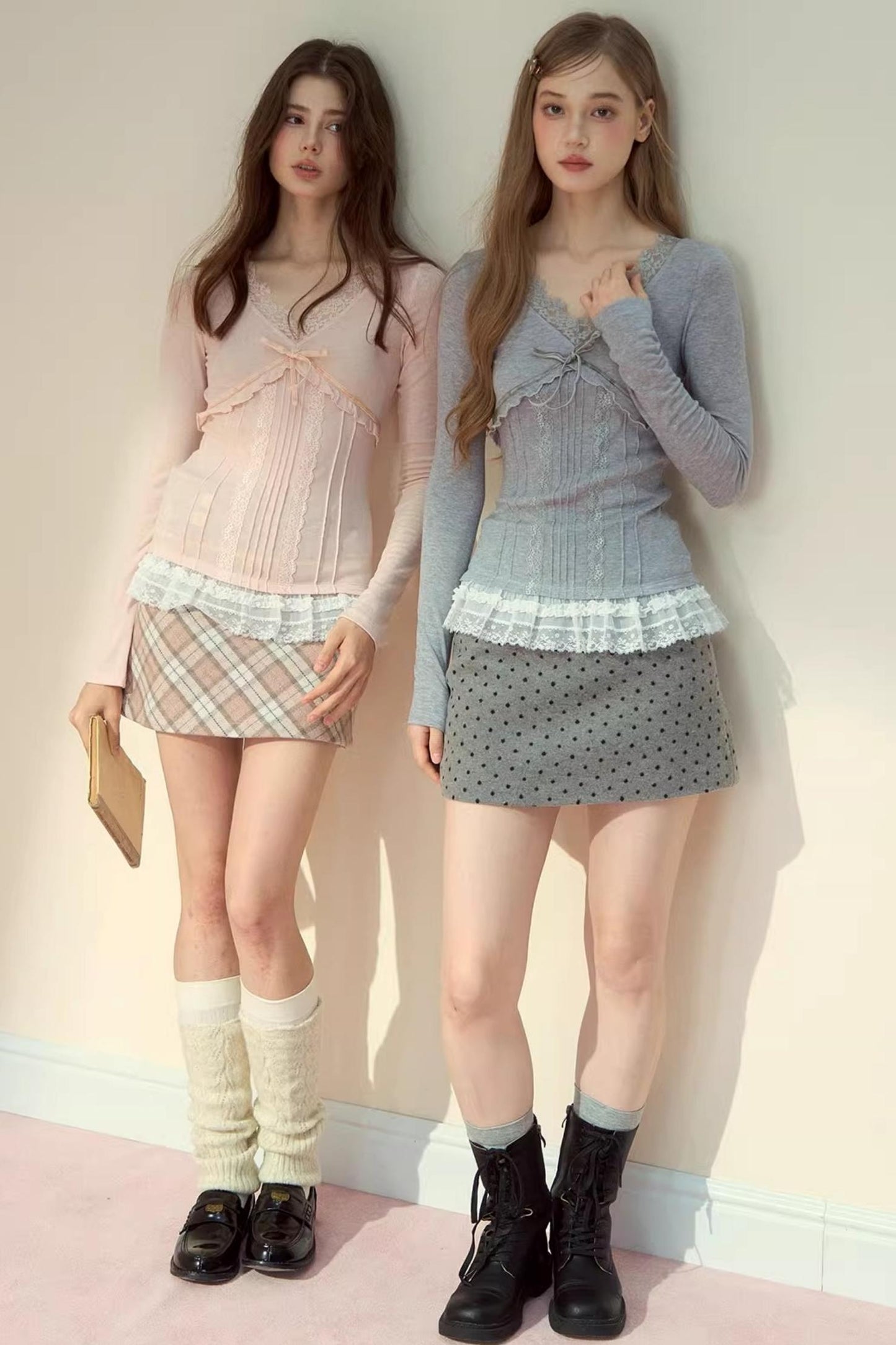 텐셀 울 레이스 긴팔 티셔츠