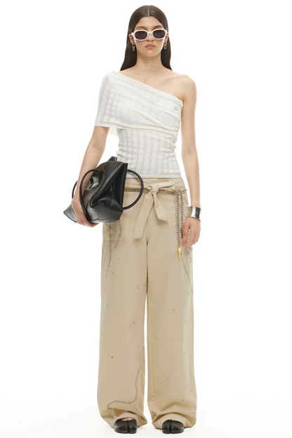 Asymmetrical Tencel Linen Top