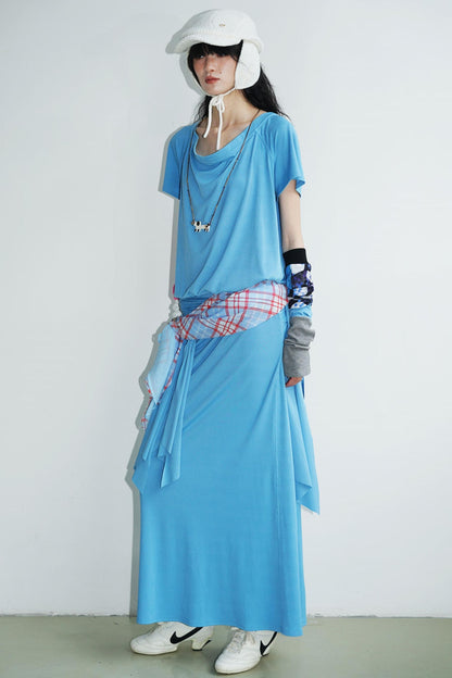 Swing Collar Maxi Dress