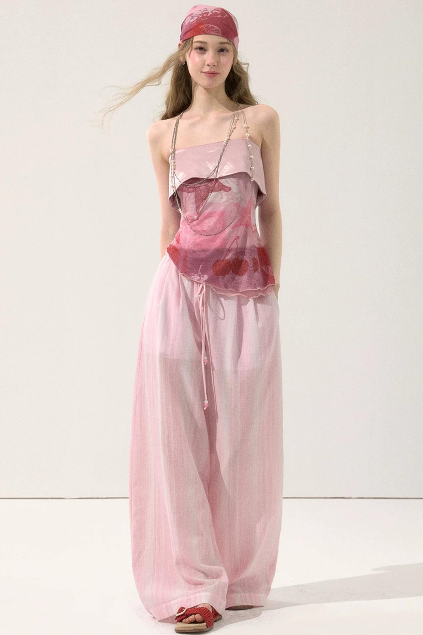 Sweet Pink Pinstripe Pants