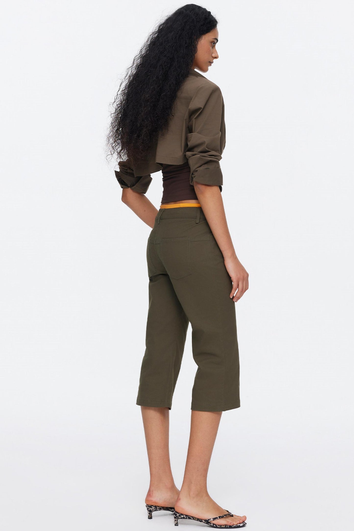 Contrasting Color Oversized Shirt