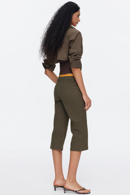 Contrasting Color Oversized Shirt