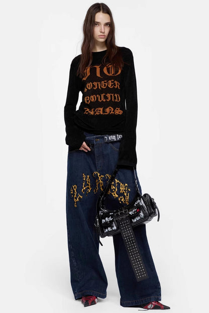 Graffiti Hand-Painted Printed Bag