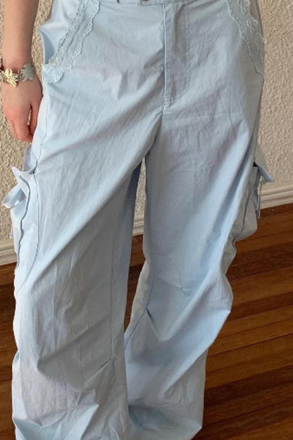 Wide-Leg Work Pants