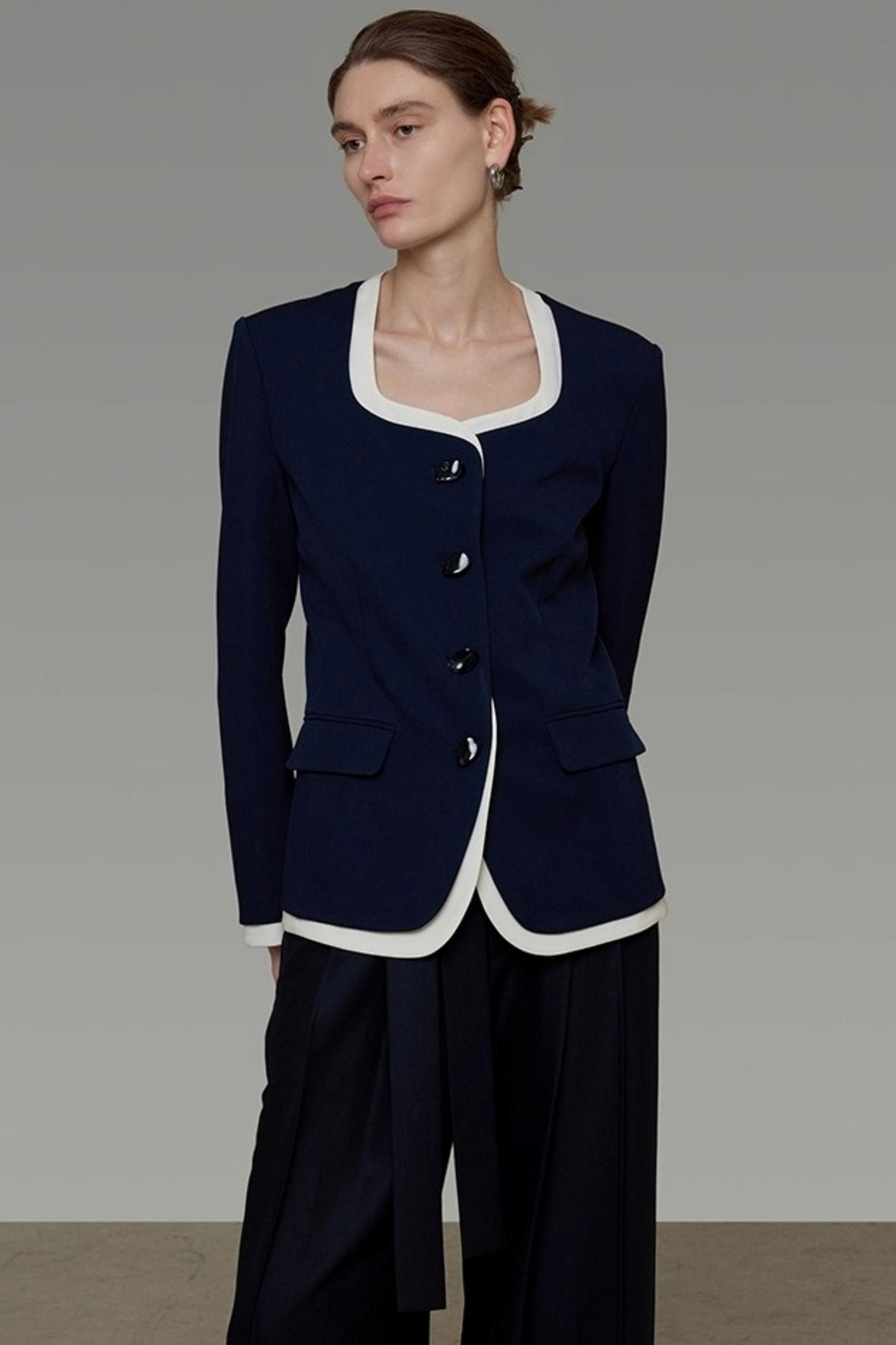 Chic Square Neck Waist Top